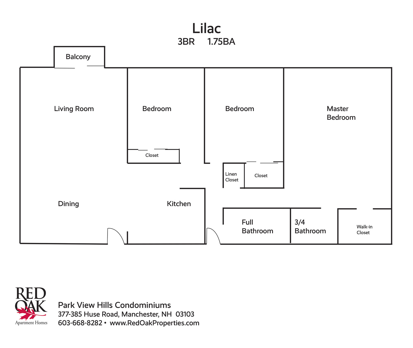 Lilac Floorplan at Park View Hills Condominiums