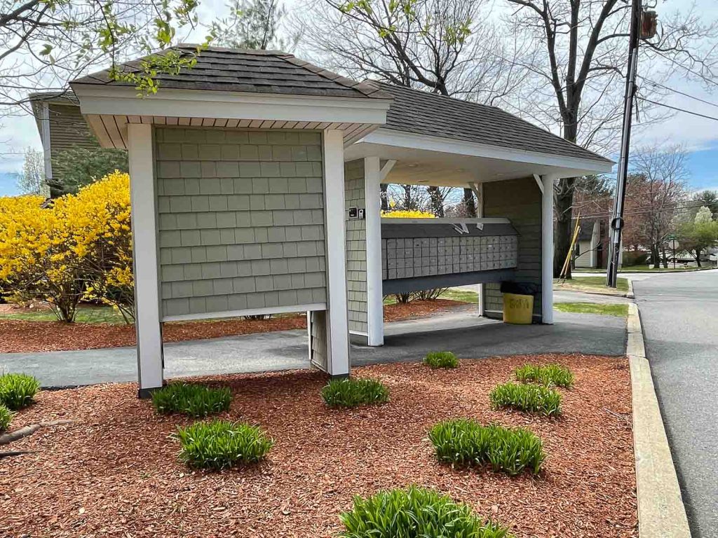 Covered mailboxes