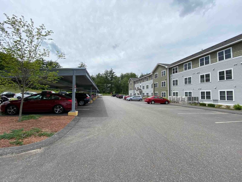 Carports near building 15