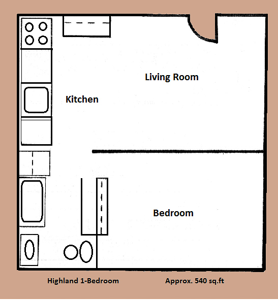 Floorplan 1 Bedroom