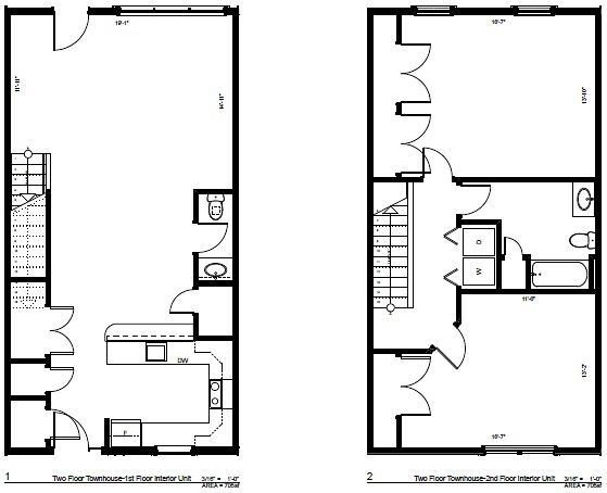 The Kaley Interior Unit floorplan