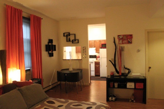 Studio with pass through window