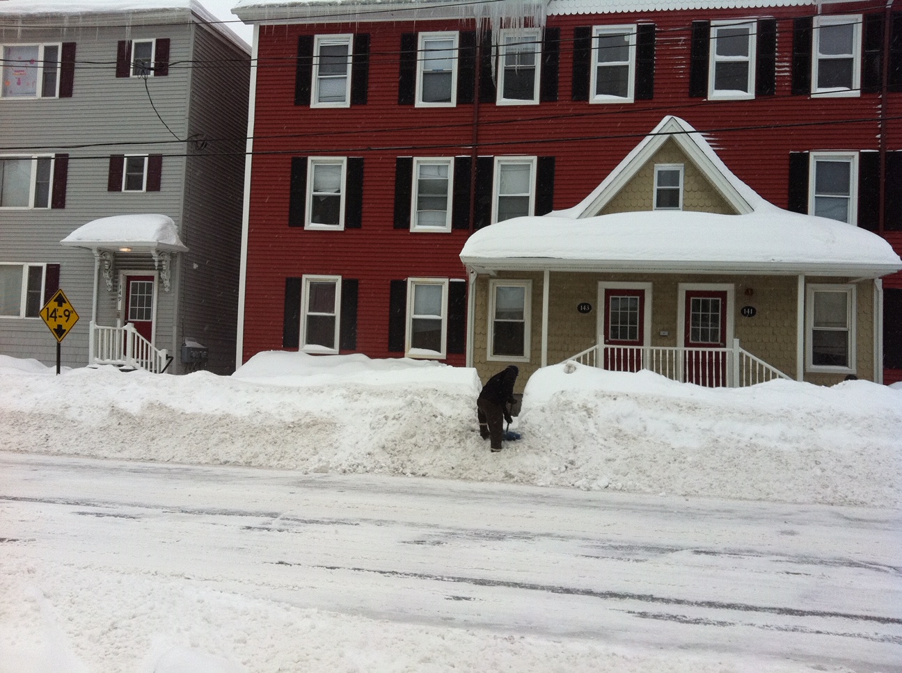 Second Street in winter