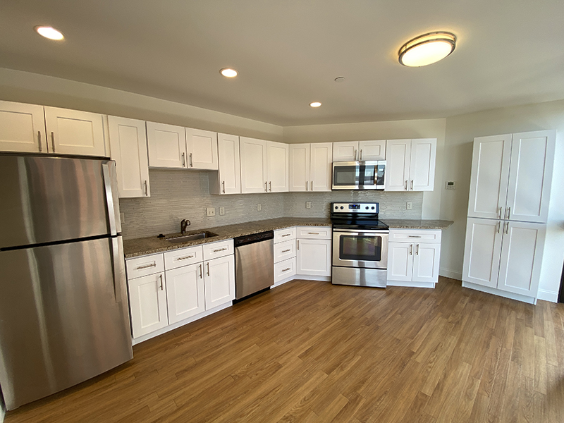 Beautiful kitchen with white cabinets