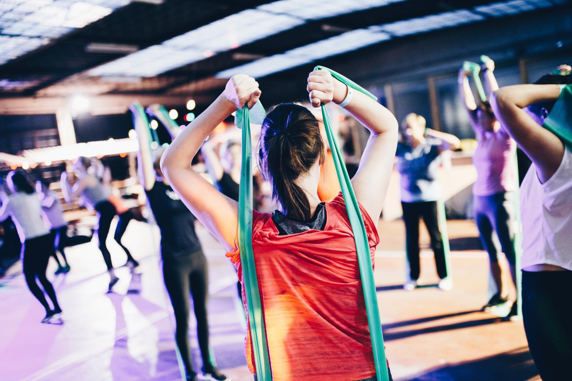 Woman exercising