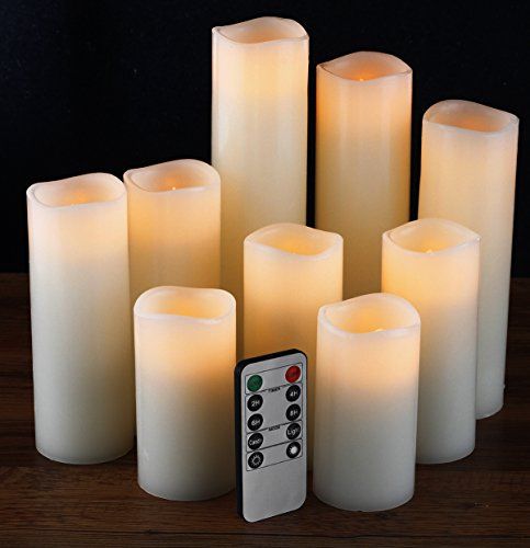 flameless candles in your apartment