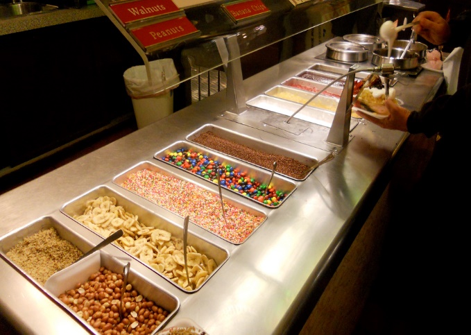 Kellerhau ice cream buffet