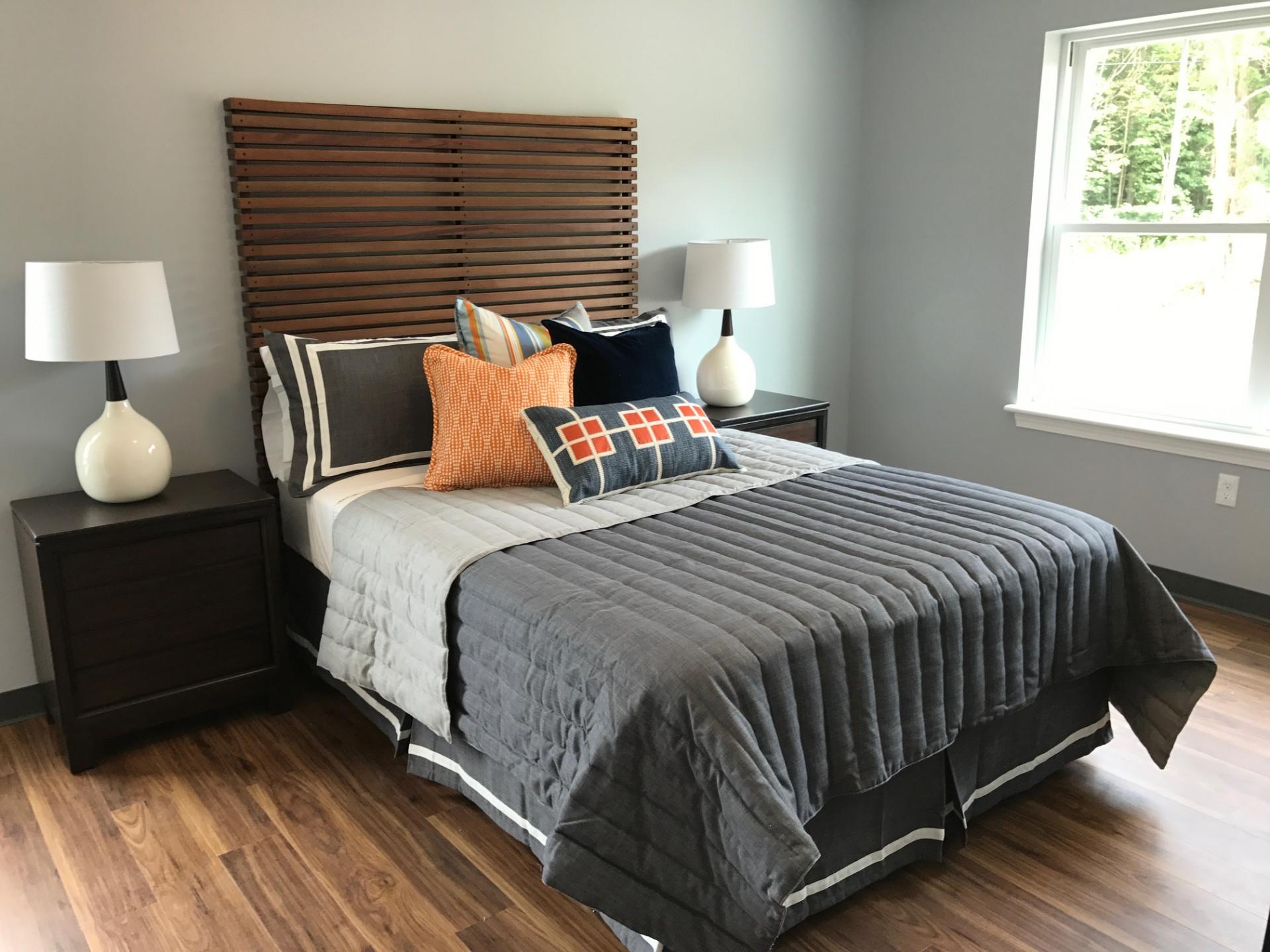 bedroom at the ridge at eastern trails in milford nh