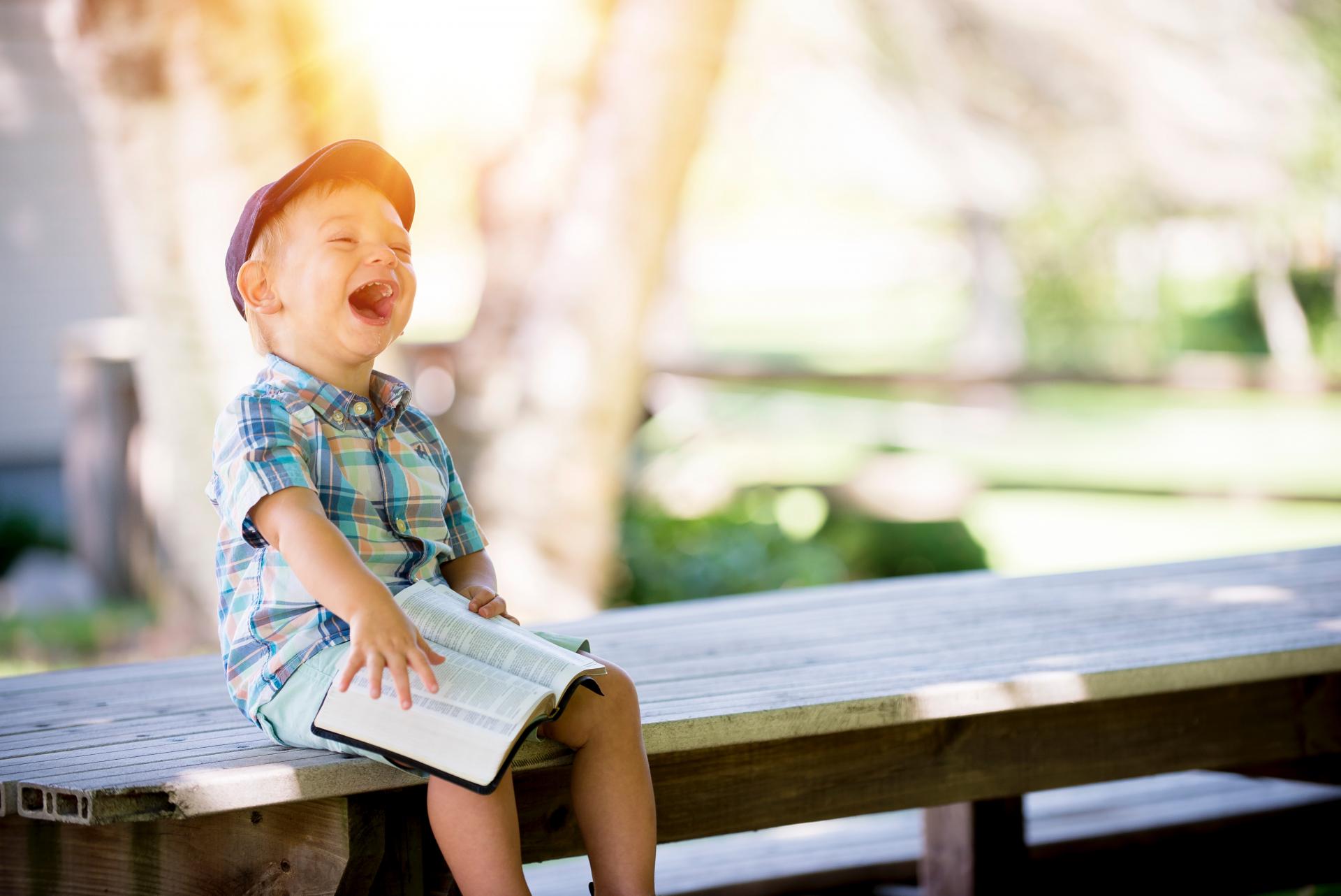 child laughing