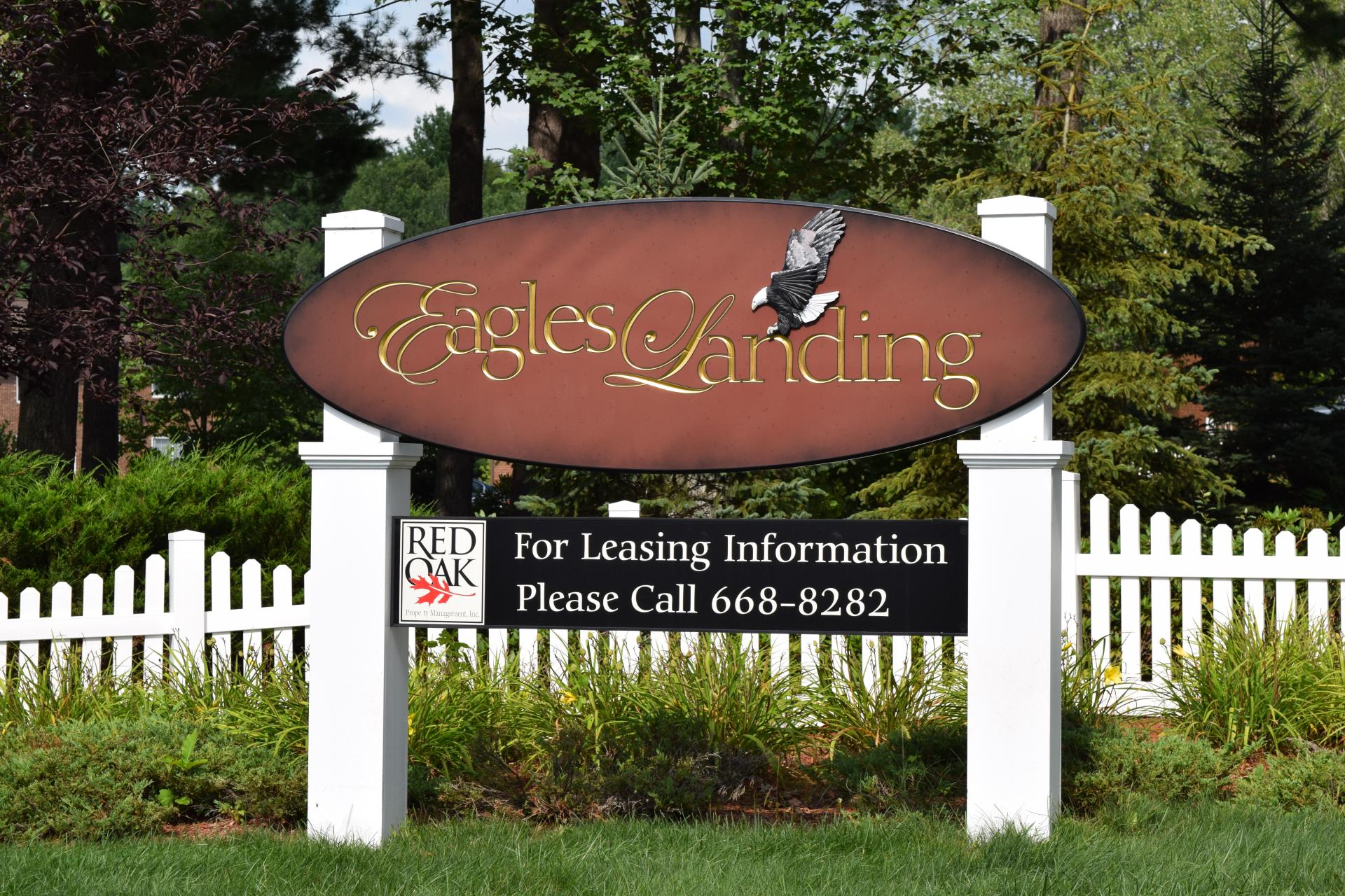 Eagles Landing sign Manchester NH