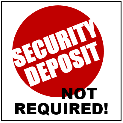 no security deposit